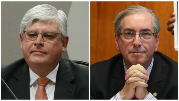 Rodrigo Janot (à esquerda) investiga Eduardo Cunha (à direita). Fotos: Estadão