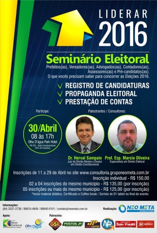 Cartaz Seminário Eleitoral